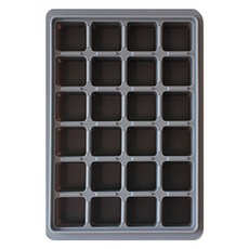 Kitchen Factory 24格矽膠製冰盒, 現代灰