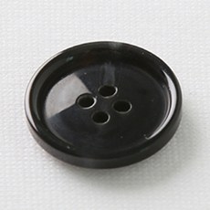 HR大鈕扣 步行鈕扣 23mm, 黑色, 4個