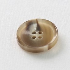 HR大鈕扣 Pleco 鈕扣 21mm, 深米色, 8個