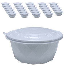 투고팩 GP 탕일회용용기 원형 대 1900ml 일회용용기 + 뚜껑, 1개입, 150개