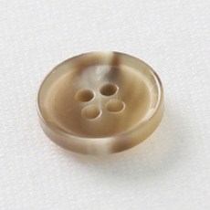 普萊科鈕扣 15mm, 深米色, 12入