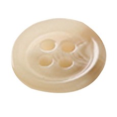 플러스 단추 18mm, 라이트베이지, 12개