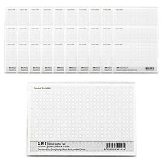 GOMUNARA 500 壓克力名牌 小, 混合顏色, 50入