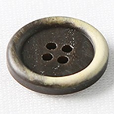 HR大鈕扣 精靈霧面鈕扣 21mm, 黑色, 12個