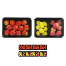 PP 耐熱便當盒 黑色 單格 5入 + 雙格 5入, 1套, 容器底部 10入 + 上蓋 10入