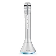 엑토 LED 블루투스 마이크 스피커, MICS-04(SILVER)