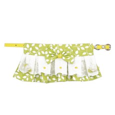 BUYSELL 寵物蝴蝶結領巾項圈 S號, 綠葉, 1個