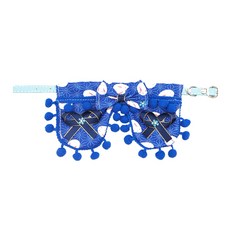 BUYSELL 圖案印花造型寵物領巾 S號, 藍兔, 1個