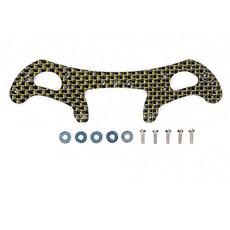 타미야 부품 HG AR 섀시 카본 리어 와이드 스테이 2mm 금가루 95064, 혼합 색상, 1세트