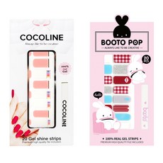 Coco Line 黏貼式凝膠指甲貼 2入 COCO No.137 套組, COCO No.137, BOOTO No.6, 1個