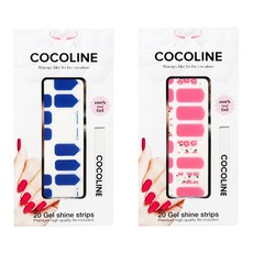 Cocoline 黏貼式凝膠美甲貼 2入 COCO No.139 套組, COCO No.139, COCO No.140, 1個