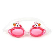 WINGHOUSE 兔子造型防霧泳鏡 WT0277, 粉色的