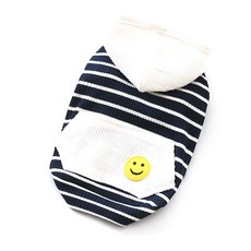 BK 寵物狗微笑棉質毛衣, 藍色