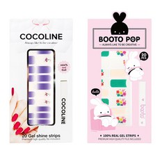 COCO LINE DIY凝膠美甲貼片 2入, COCO No.133, BOOTO No.23, 1個