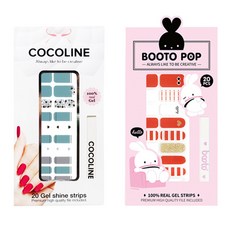 코코라인 붙이는 젤네일 스트립, COCO No 123, BOOTO No 15, 1개