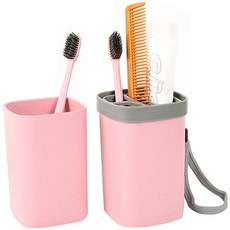 THE ZAKKA 牙刷收納盒, 粉色, 1個
