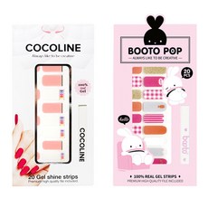 코코라인 붙이는 젤네일 스티커 2p COCO No.137 세트, COCO No.137, BOOTO No.17, 1개