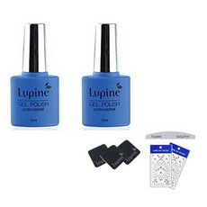 Lupin Fiona Melon Gel Polish FM-12 套組, 凝膠拋光 FM-12 2p + 光盤墊 3p + 斑馬文件 + 藝術貼紙 2p 隨機發貨, 1套