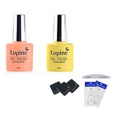 Lupin Fiona Melon Gel Polish FM-05 套組, 凝膠拋光FM-05+FM-06+碟墊3p+斑馬銼+藝術貼紙2p隨機送, 1套
