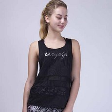 easyoga 文字印花瑜珈無袖背心 YWE1701-255-L1
