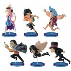 BANPRESTO 海賊王世界收藏品 20 週年曆史接力第 1 套 6 人偶, 1套