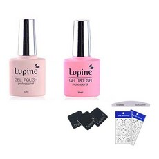 Lupin Fiona Melon Gel Polish FM-02 套組, 凝膠拋光 FM-02 + FM-03 + 光盤墊 3p + 斑馬文件 + 藝術貼紙 2p 隨機發送, 1套