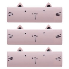 블럭마트 휴대용 돌돌이 털 먼지제거기, 핑크, 3개