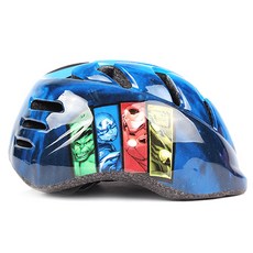 MARVEL漫威 孩童款自行用圖案安全帽, 藍色
