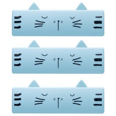 블럭마트 휴대용 돌돌이 털 먼지제거기, 블루, 3개