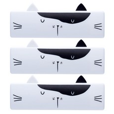 블럭마트 휴대용 돌돌이 털 먼지제거기, 화이트, 3개