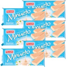 파라치 미뉴에트 콘텐시드 밀크 슈가 와퍼스 아티피셜 플레버드, 115g, 6개