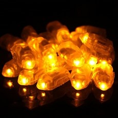 PARTY COSTUME LED氣球燈 開關型, 黃色, 50入