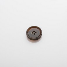 HR大號丹麥霧面鈕扣 23mm, 棕色, 8個