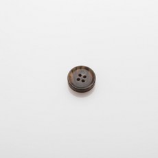 丹麥霧面鈕扣 18mm, 棕色, 12入