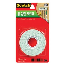 쓰리엠 폼 양면 테이프 2120 12mm x 2m, 1개
