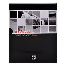 아스트 명함첩 고주파 신 종이케이스 200S, 25매, 흑색