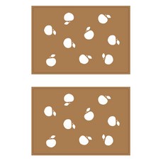 Summust 餐墊 蜜桃色 2入, 淺棕色, 425 x 295 mm, 2個