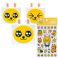 카카오프렌즈 DIY 기프트 박스 3p + 에폭 스티커, MUZI, 1세트