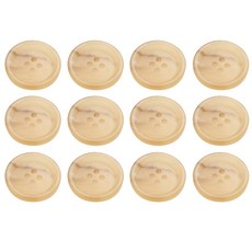 HR大鈕扣 Time 圓邊鈕扣 21mm, 米色, 12個