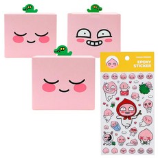 카카오프렌즈 DIY 기프트 박스 3p + 에폭 스티커, APEACH, 1세트