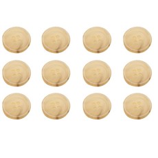 HR大鈕扣 Time 圓形邊框鈕扣 18mm, 米色, 12個