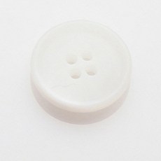 HR大鈕扣 Mani 霧面鈕扣 21mm, 白色, 8個