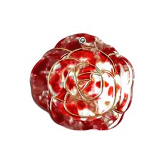 復古玫瑰造型隨身鏡, RE, 1入