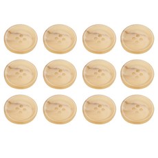 HR大鈕扣 Time 圓邊鈕扣 23mm, 米色, 12個