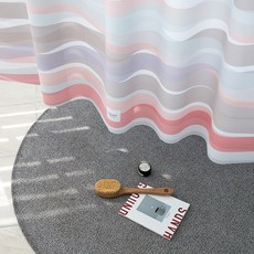 OneSevenNine Mellow Blossom 緞帶浴簾, 1套