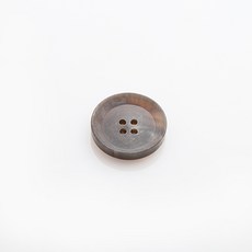 煙燻色鈕扣 23mm, 棕色, 12入