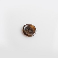 HR大鈕扣 TU 鈕扣 21mm, 棕色, 12個
