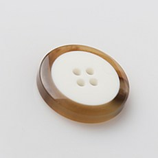 HR大鈕扣 都敏俊鈕扣 23mm, 淺米色, 12個