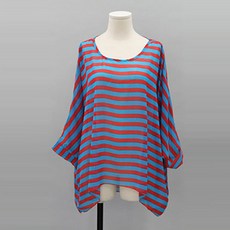 정스토어 임산부용 단가라 시스루 쉬폰 커버업