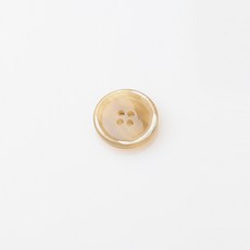 HR大鈕扣 Eureka 亮面鈕扣 23mm, 米色, 12個